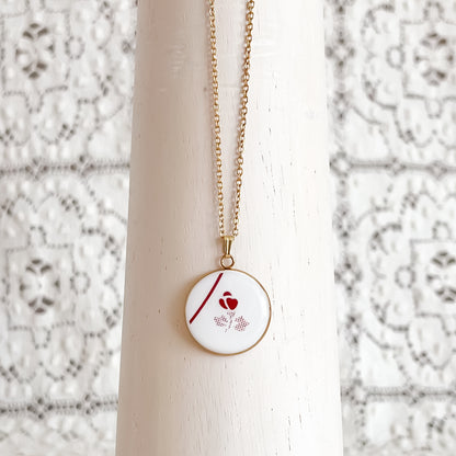 Corelle Burgundy Necklace